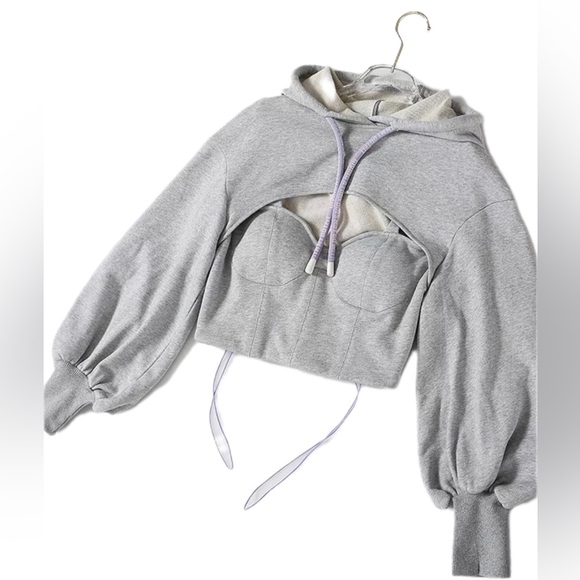 Unique “Fly Corset” Sweater Top - Picture 4 of 5